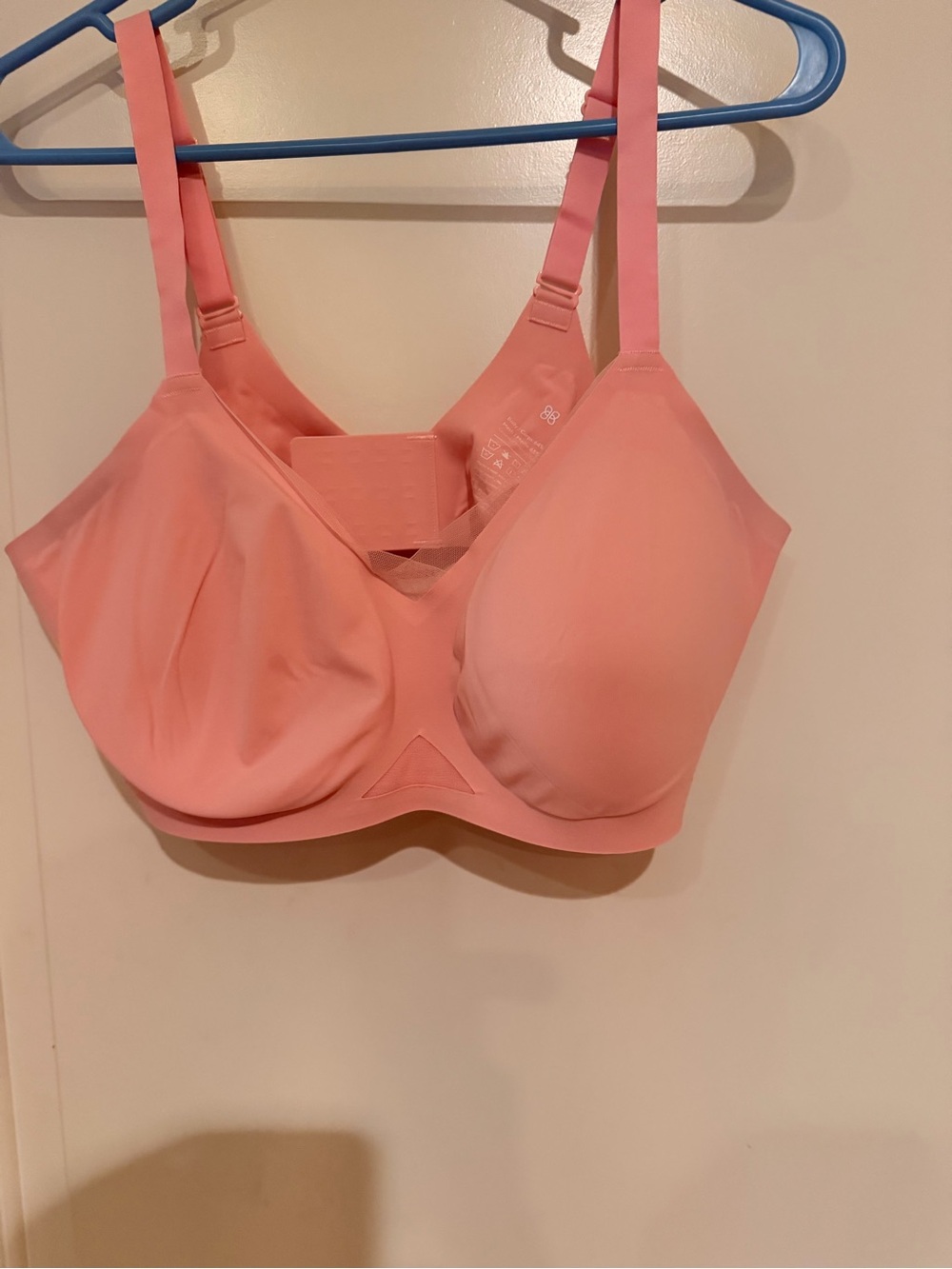 Honeylove Pink Wireless Crossover Bra in a size XL Like New